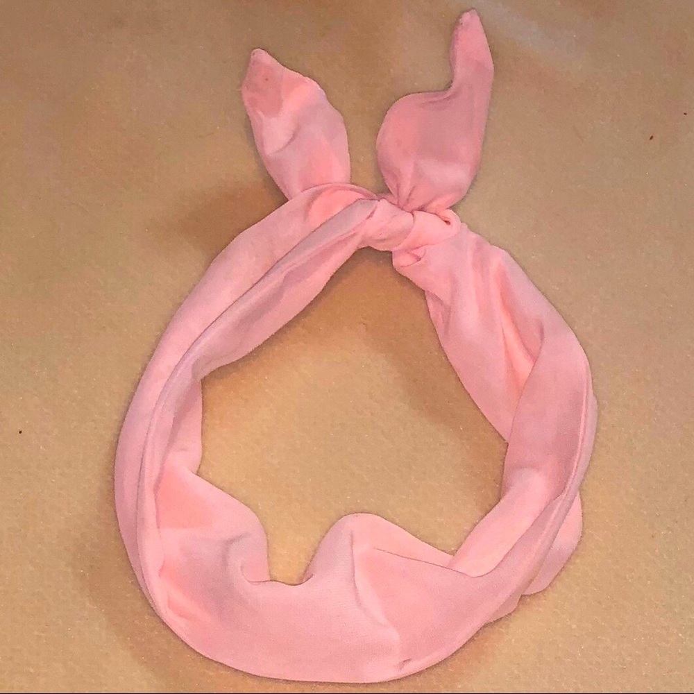 Pink Chiffon Headband